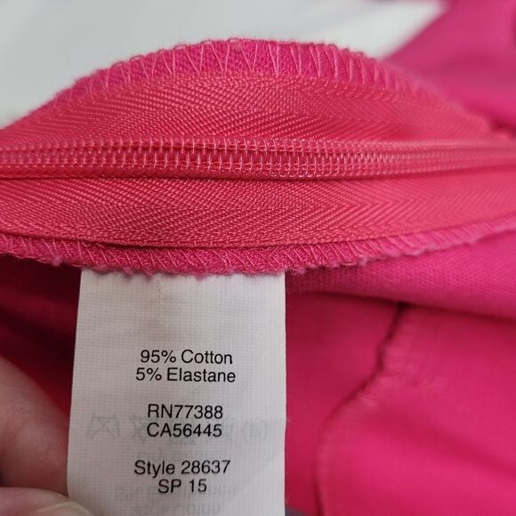 J CREW raspberry pink Winnie barbiecore ankle stretch pants 18 - Picture 7 of 11